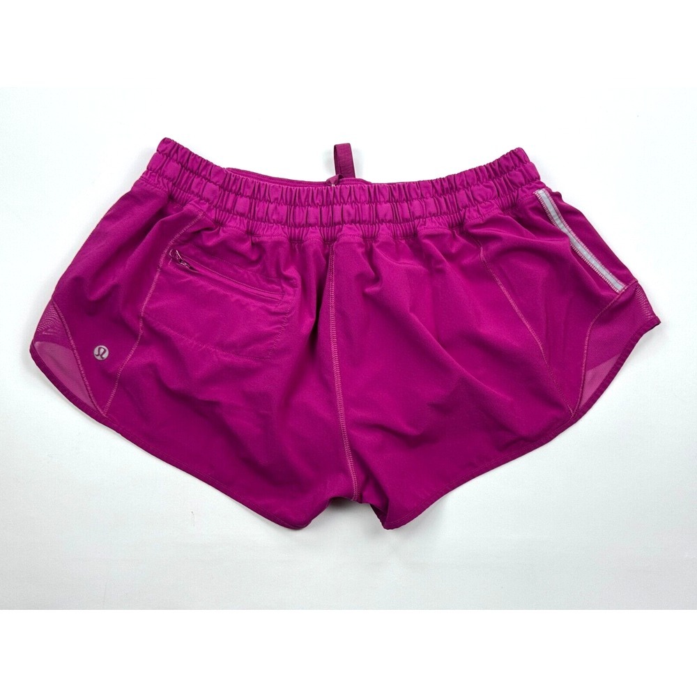 Lululemon Hotty Hot Short Women 10 Swift Lined Pockets Drawcord Stretch Run Gym